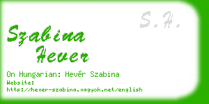 szabina hever business card